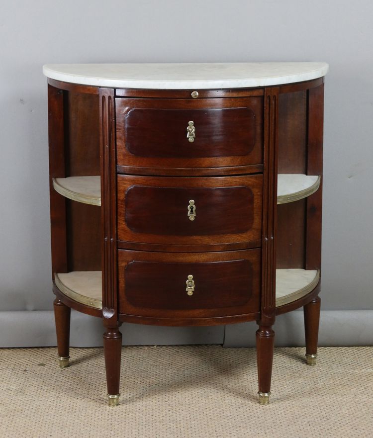 commode Louis XVI demi lune