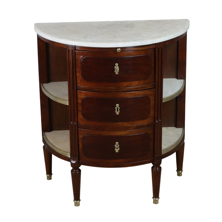 commode Louis XVI demi lune