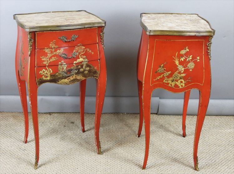 chevets en laque de style louis XV