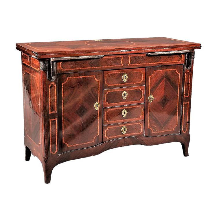 Gestempelt Jean Susse - Beau Bureau De Changeur De Milieu - Epoque Régence