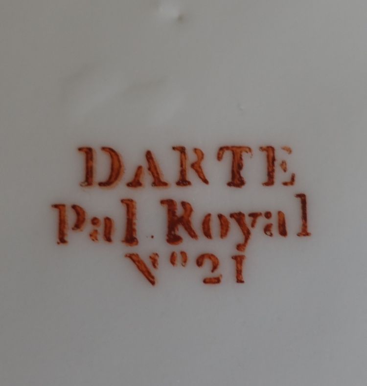 Darte Palais Royal N°21 - piatto da nespolo, periodo Impero-Restaurazione - firmato