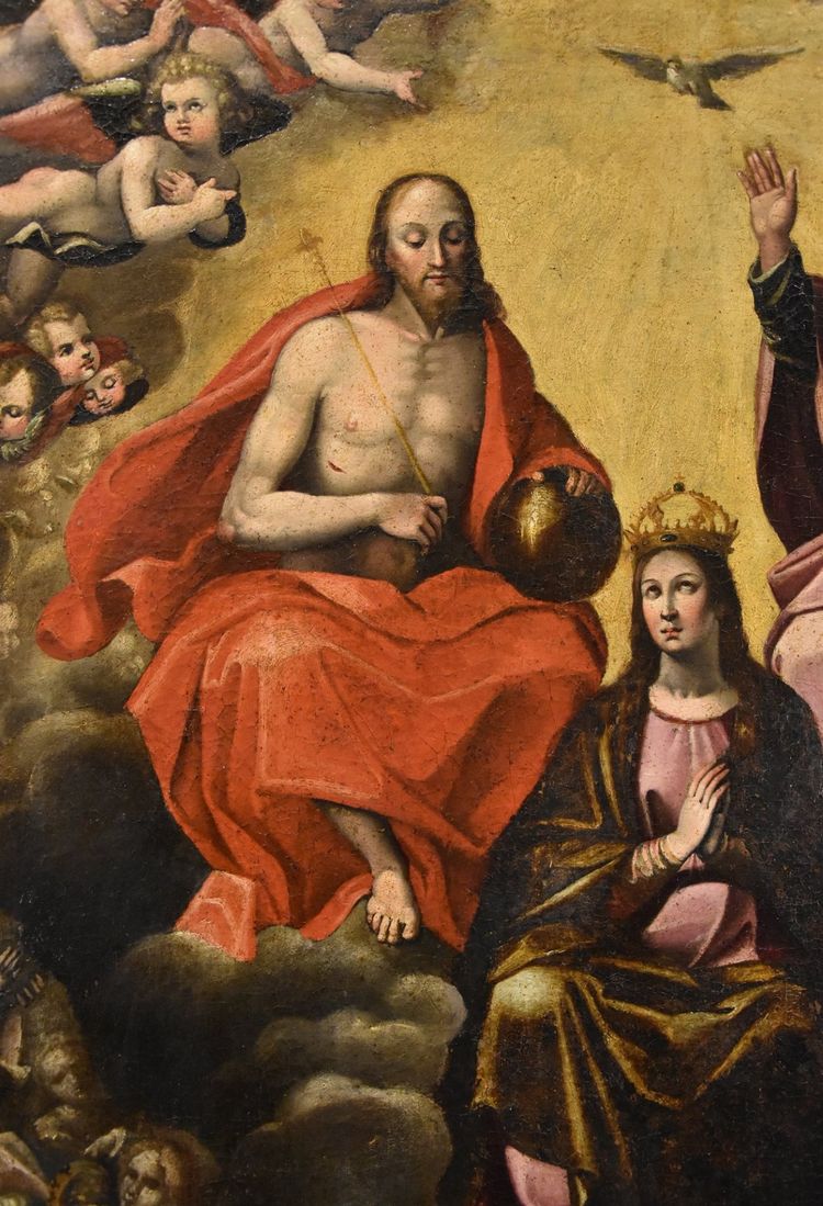 Assomption de la Vierge, la Trinité et concert d'anges, Guglielmo Caccia (1568-1625)