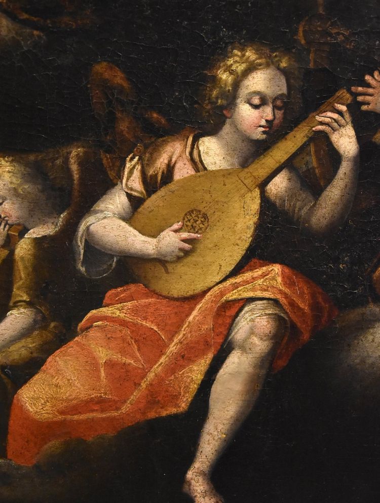 Assomption de la Vierge, la Trinité et concert d'anges, Guglielmo Caccia (1568-1625)