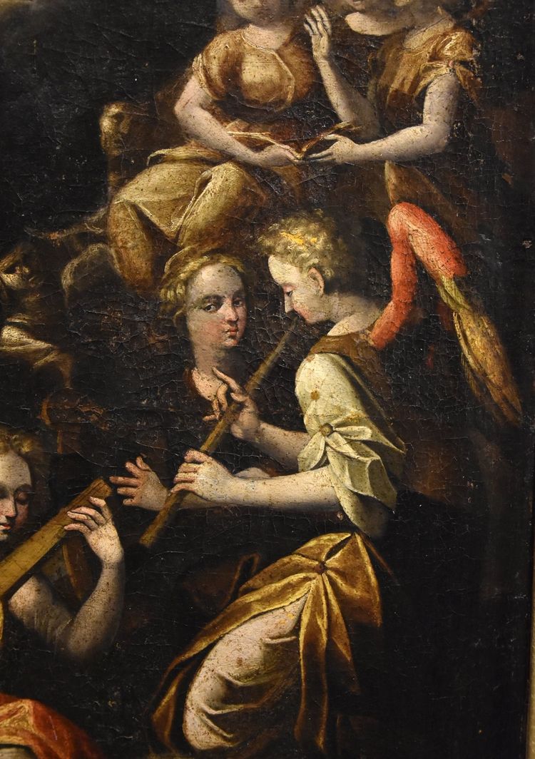 Assomption de la Vierge, la Trinité et concert d'anges, Guglielmo Caccia (1568-1625)