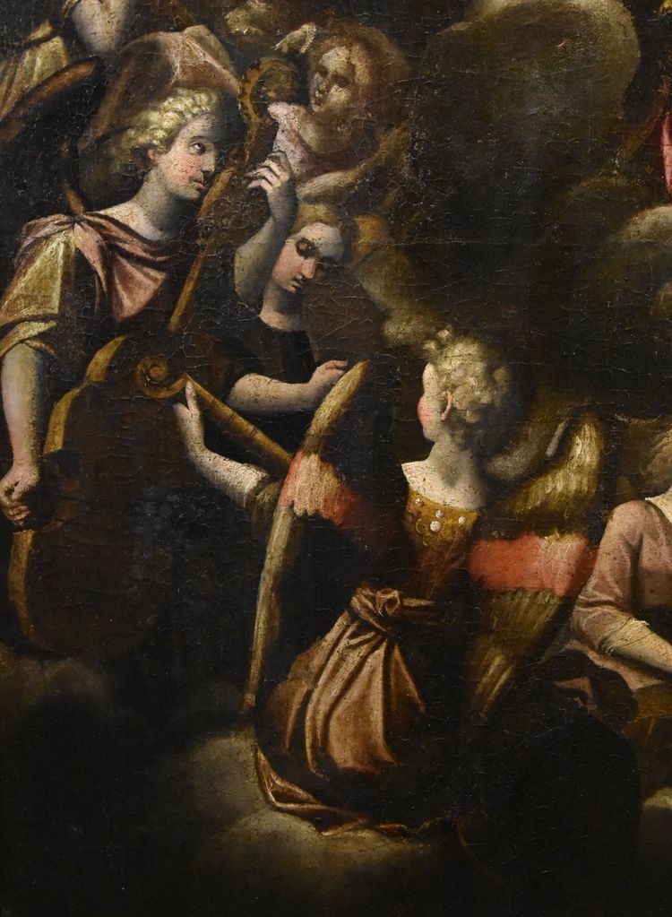 Assomption de la Vierge, la Trinité et concert d'anges, Guglielmo Caccia (1568-1625)