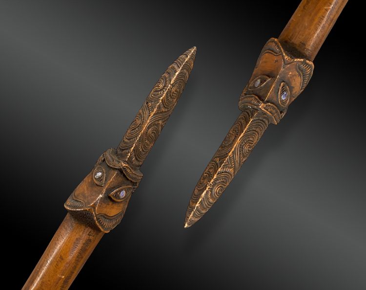 COMBAT WAND called Taiaha - CURIOS - Maori culture, New Zealand, Polynesia