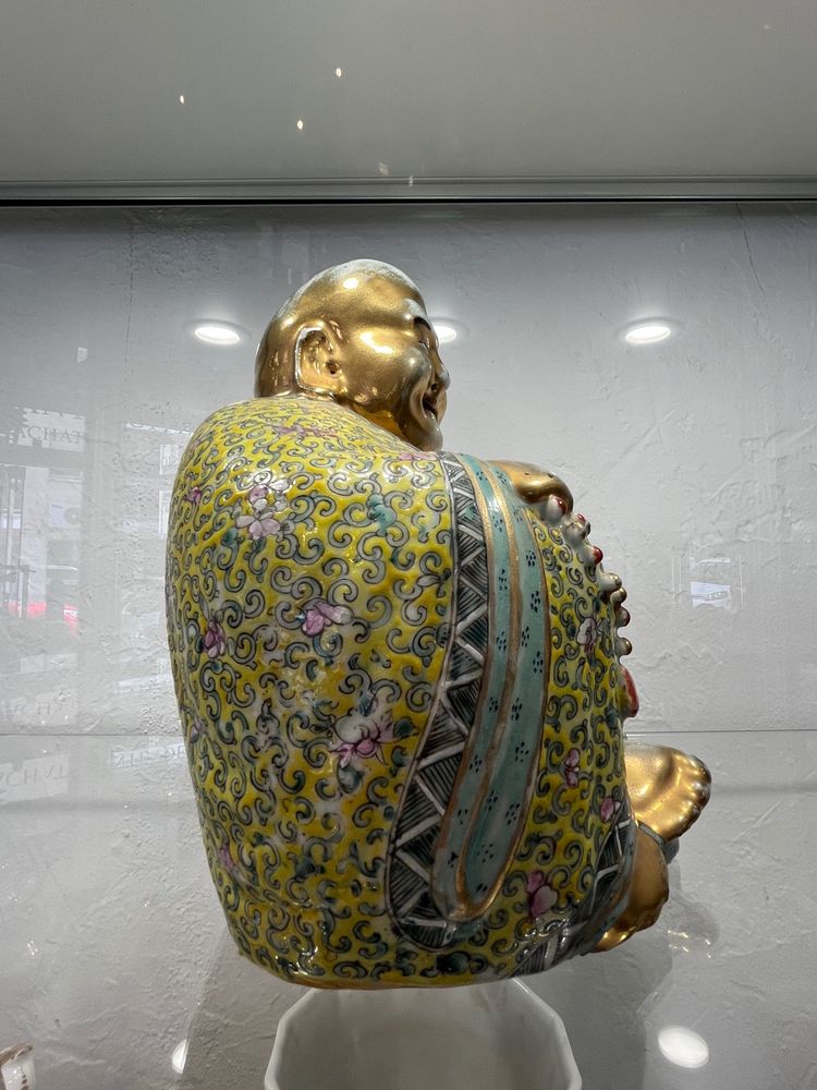 Bouddha rieur - famille rose - chine - XX ème