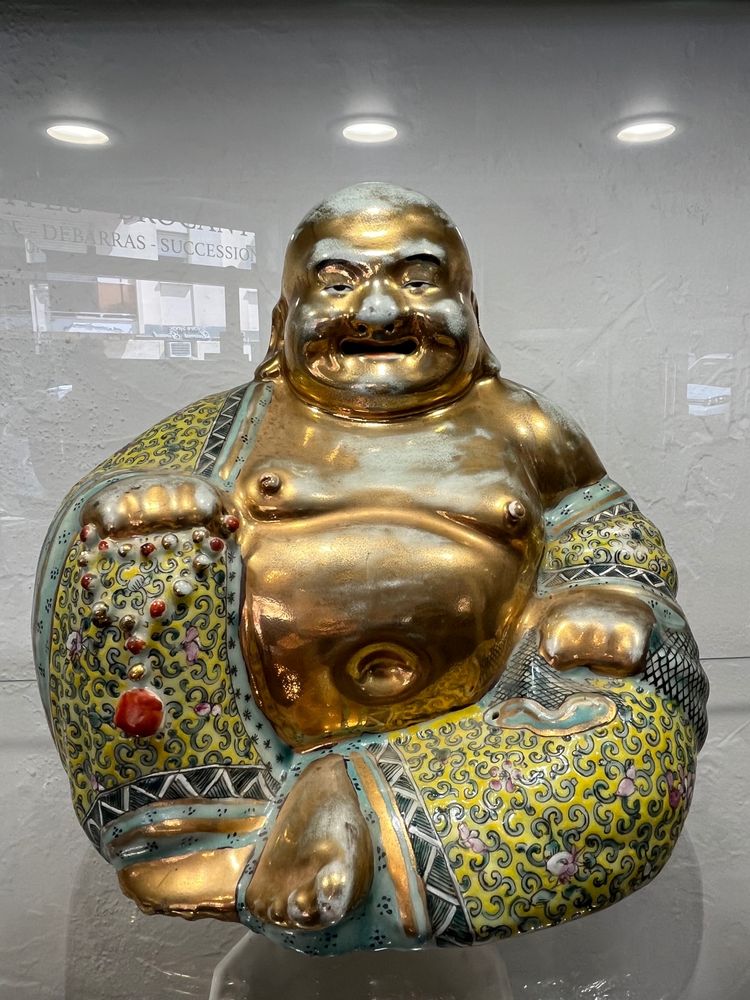 Bouddha rieur - famille rose - chine - XX ème