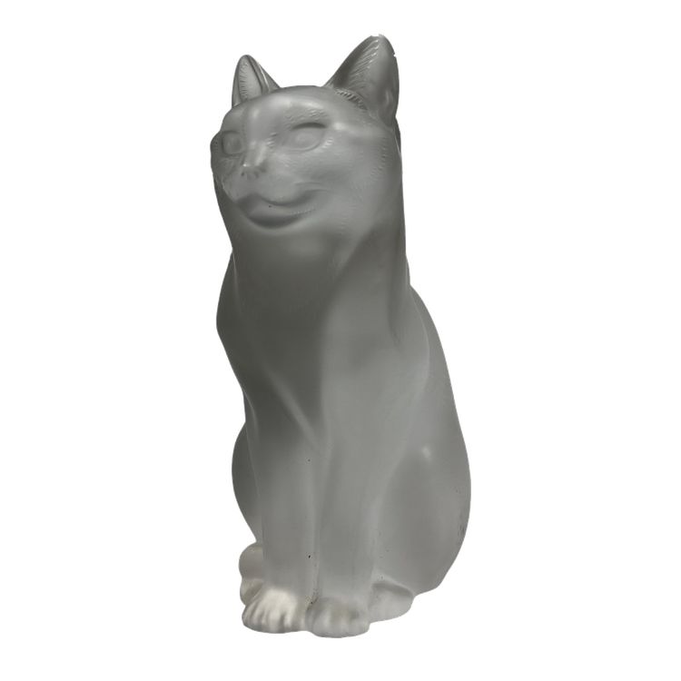 Sculpture Lalique - crystal - cat - france - XX ème