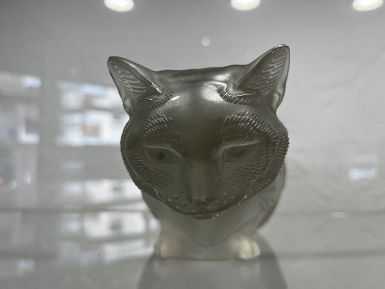 Sculpture Lalique - crystal - cat - france - XX ème