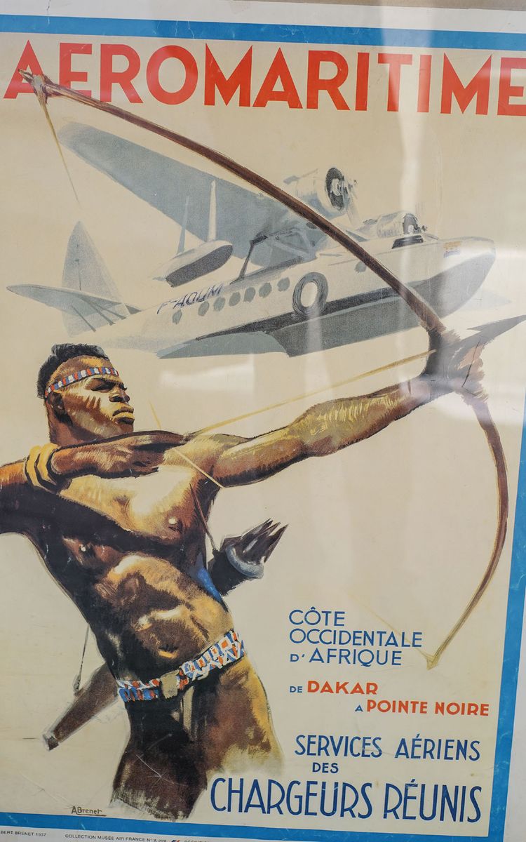 POSTER AEROMARITTIMO sotto plexiglass