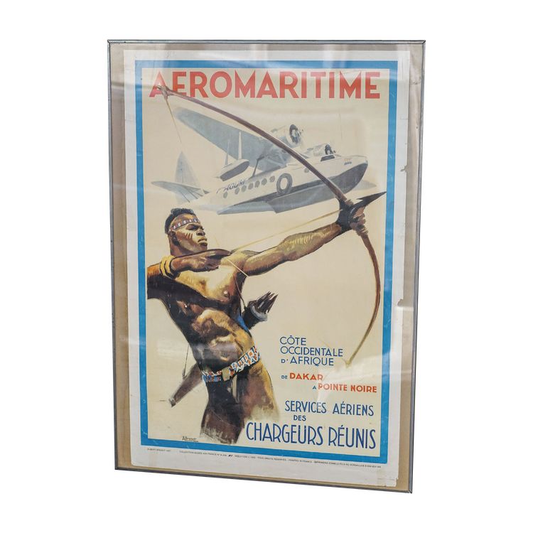 POSTER AEROMARITTIMO sotto plexiglass