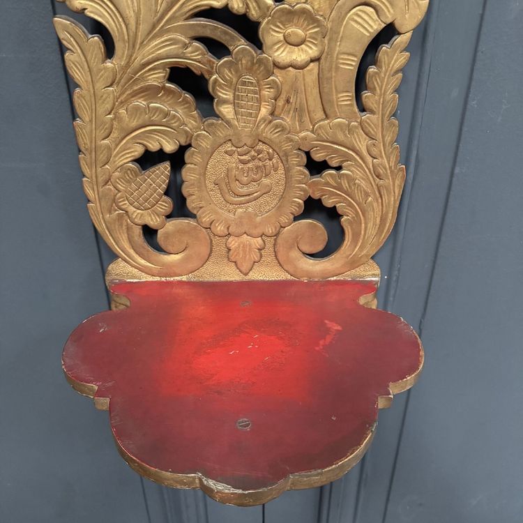 Osmanisches Regal aus geschnitztem vergoldetem Holz XIX.