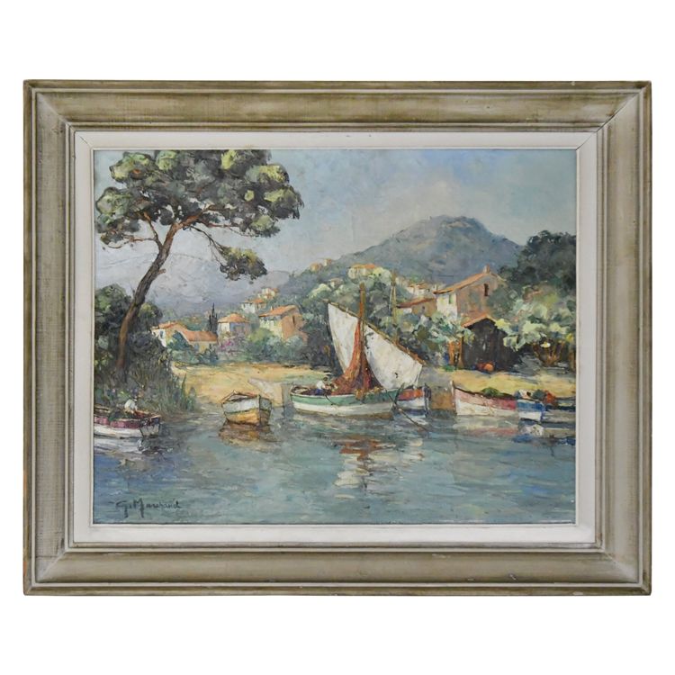 Georges MARCHAND (20. Jahrhundert) Öl auf Leinwand „Mediterrane Landschaft“