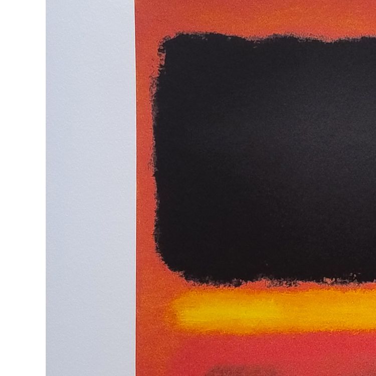 Superbe lithographie en édition limitée de Mark Rothko des années 1980