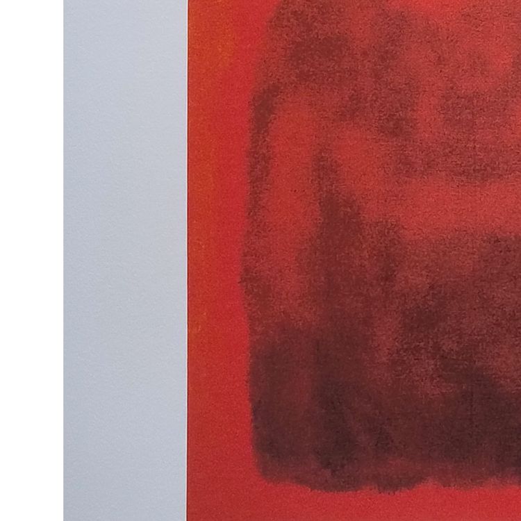 Superbe lithographie en édition limitée de Mark Rothko des années 1980