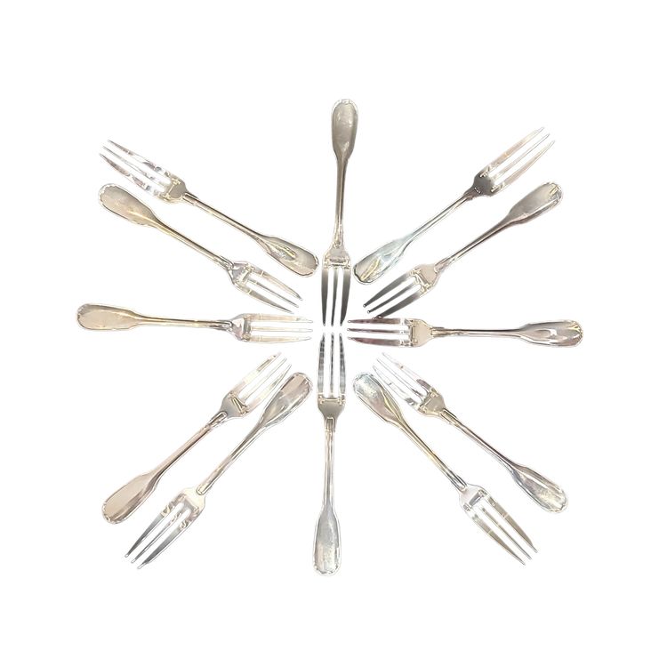Christofle Versailles cake forks