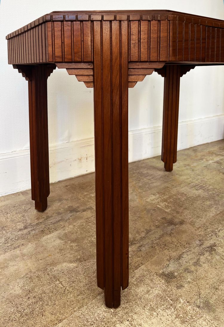 ART DECO writing table / small desk in walnut