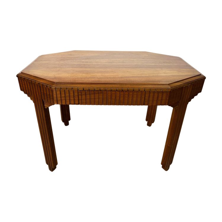 ART DECO writing table / small desk in walnut