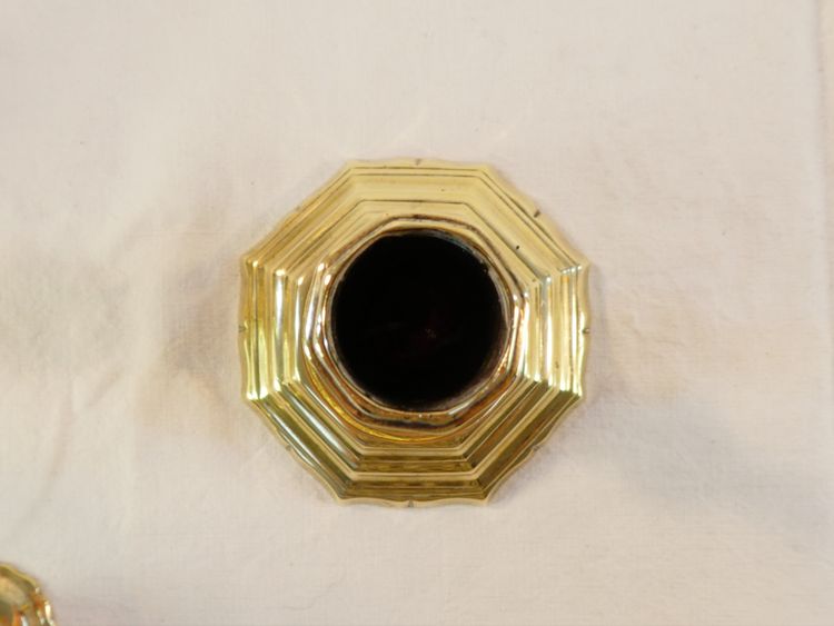 Coppia di candelieri in bronzo LUIGI XIV