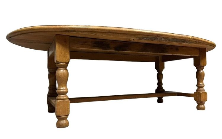 Tavolino da caffè molto grande in stile Luigi XIII in rovere massello, circa 1900
