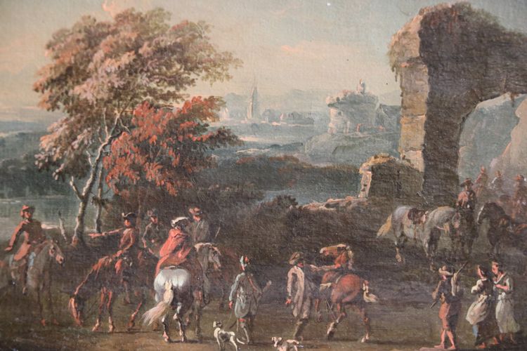 Pair of paintings - German school circa 1750