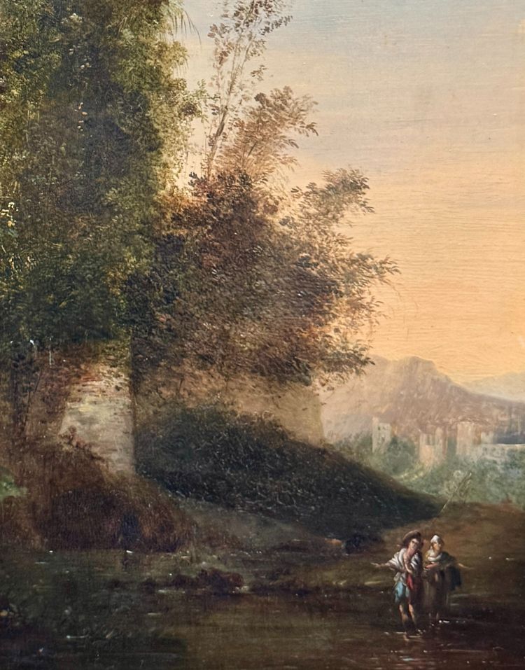 Architektonische Laune mit antiken Ruinen - Italien 18. Jahrhundert