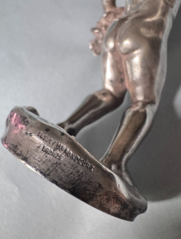 Artdeco silver-plated bronze "Bacchus child" MALRIC (Susse Frères)
