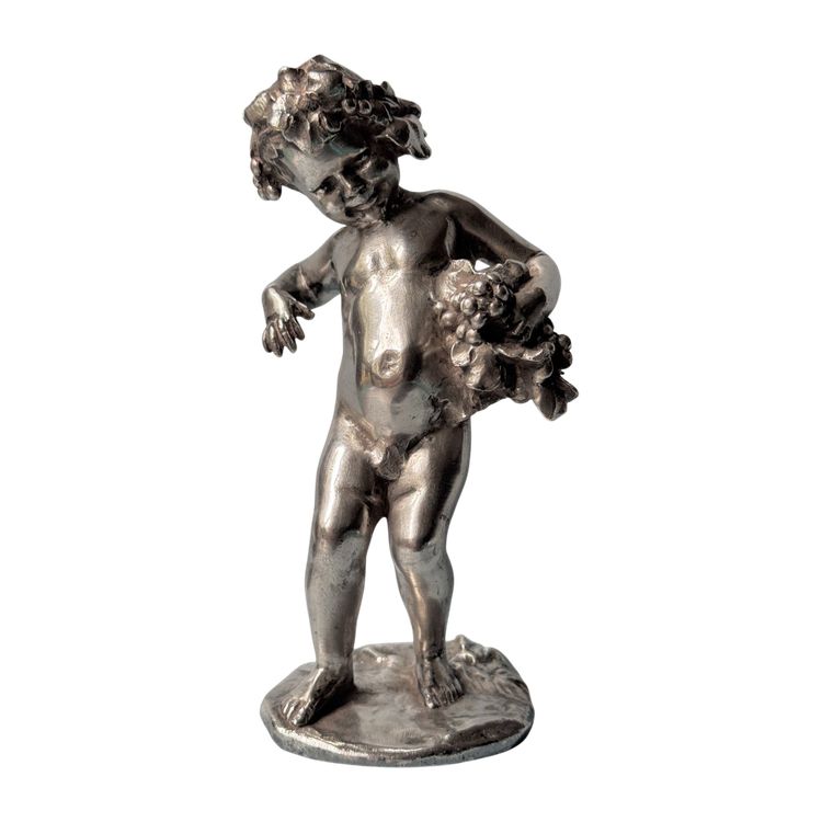Artdeco silver-plated bronze "Bacchus child" MALRIC (Susse Frères)