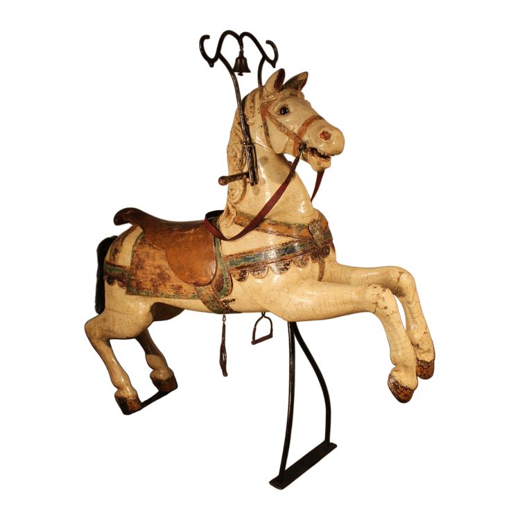 Karussellpferd aus dem 19. Jahrhundert