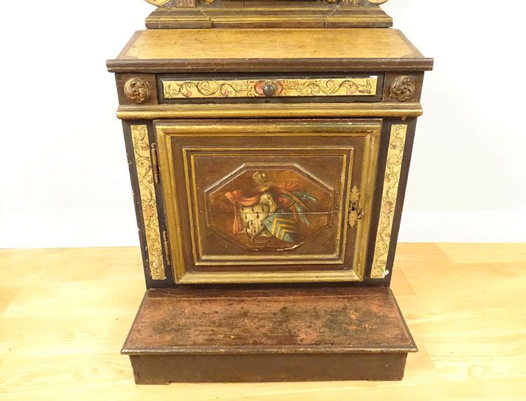 Oratorio, leggio in legno policromo, famiglia Motte-Picquet, Bretagna, XVIII secolo