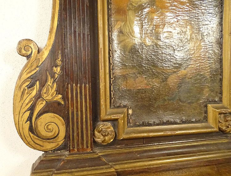 Oratorio, leggio in legno policromo, famiglia Motte-Picquet, Bretagna, XVIII secolo