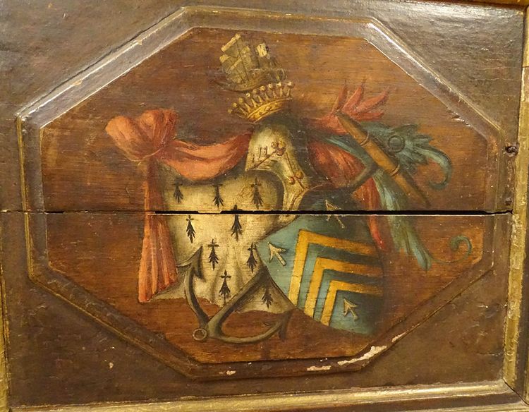 Oratorio, leggio in legno policromo, famiglia Motte-Picquet, Bretagna, XVIII secolo