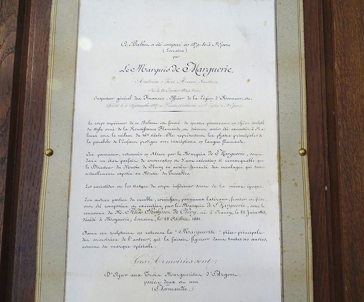 Flämischer Renaissance-Eichenschrank mit geschnitzten Karyatidenplatten, Cluny, 16. Jahrhundert