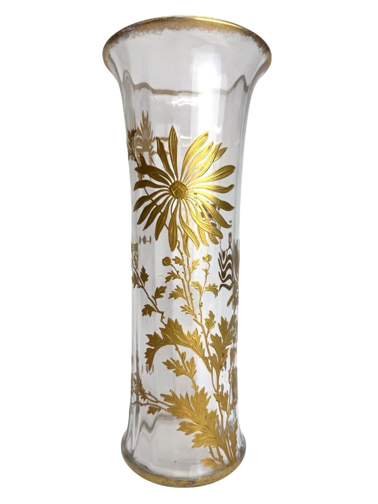 Baccarat, vase à décor des marguerites 