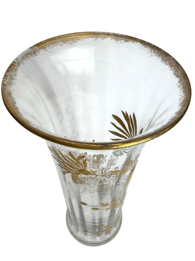 Baccarat, vase à décor des marguerites 