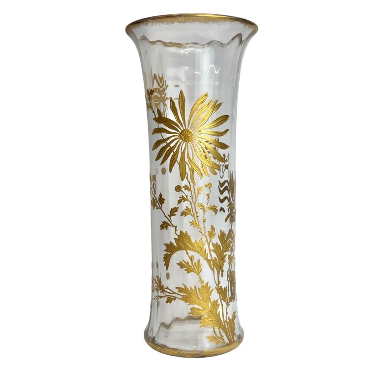 Baccarat, vase à décor des marguerites 