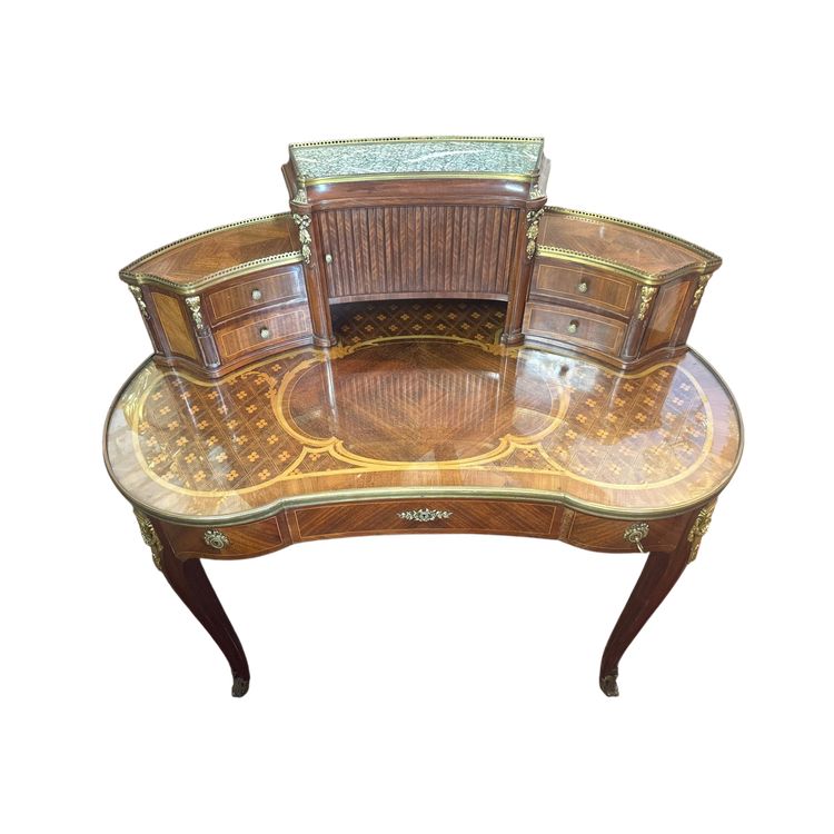 Schreibtisch im Louis XVI-Stil aus den Werkstätten von L. Bettenfeld, Paris