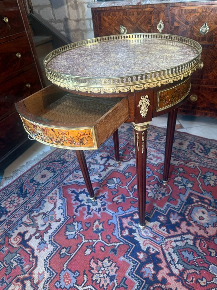 TAVOLO GUERIDON DE SALON STYLE LOUIS XVI EPOQUE NAPOLEON III