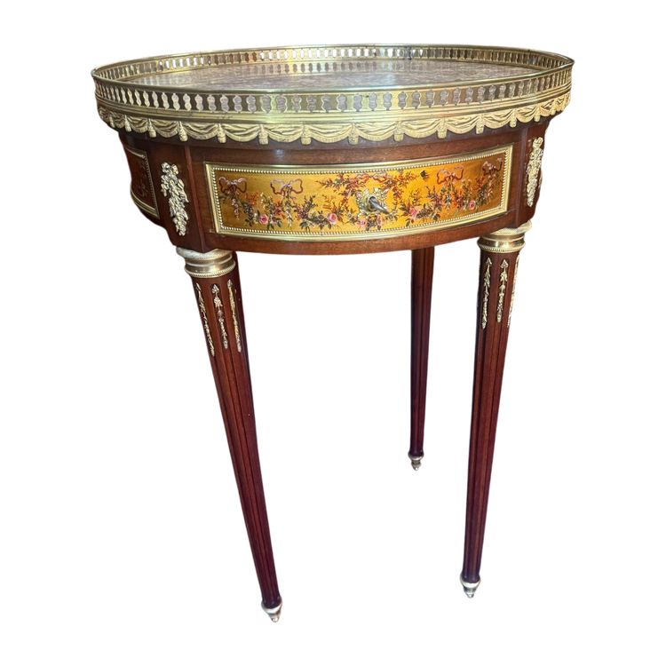 TAVOLO GUERIDON DE SALON STYLE LOUIS XVI EPOQUE NAPOLEON III