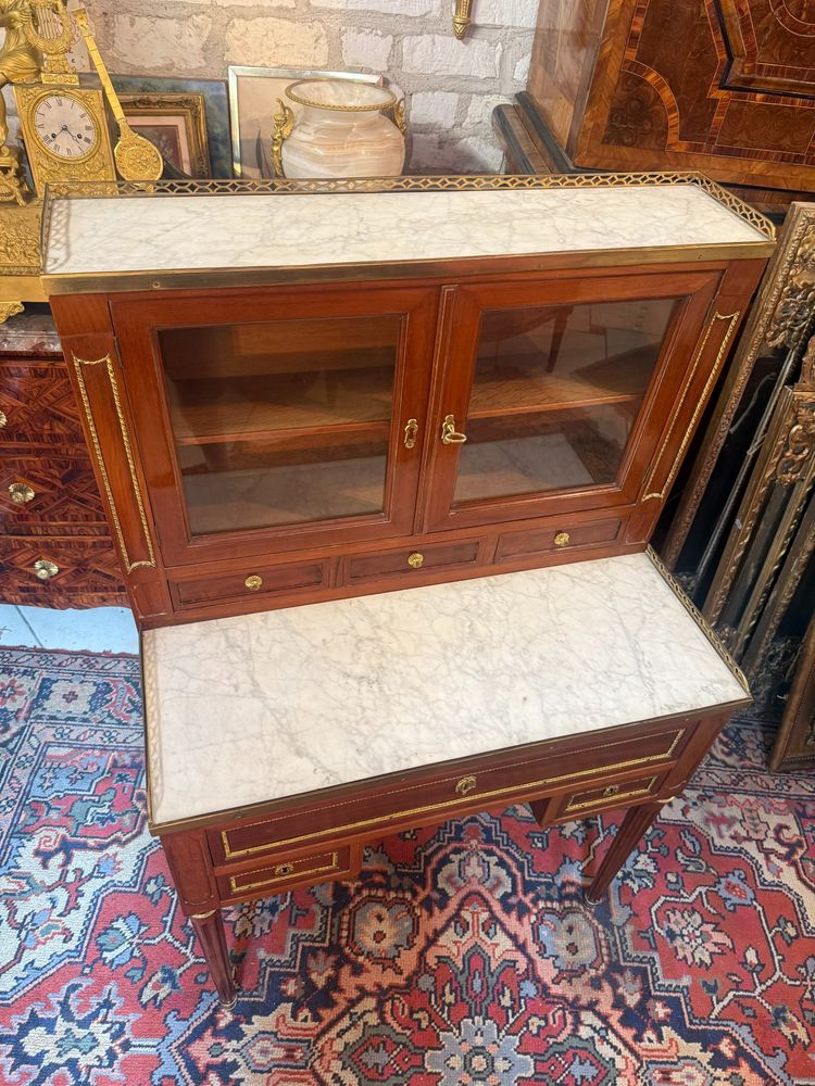 BONHEUR DU JOUR FORMANT ECRITOIRE EPOQUE LOUIS XVI
