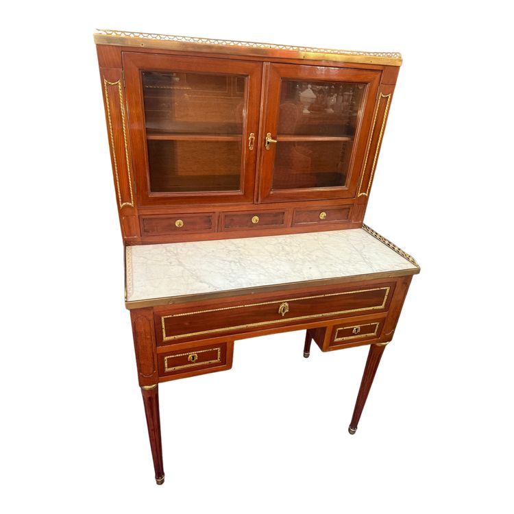 BONHEUR DU JOUR FORMANT ECRITOIRE EPOQUE LOUIS XVI