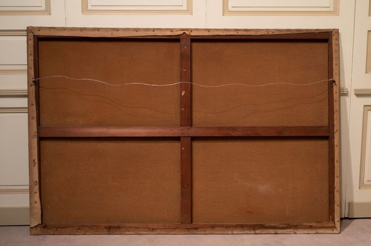 Tableau dans le goût du XVIIIème siècle représentant les Arts