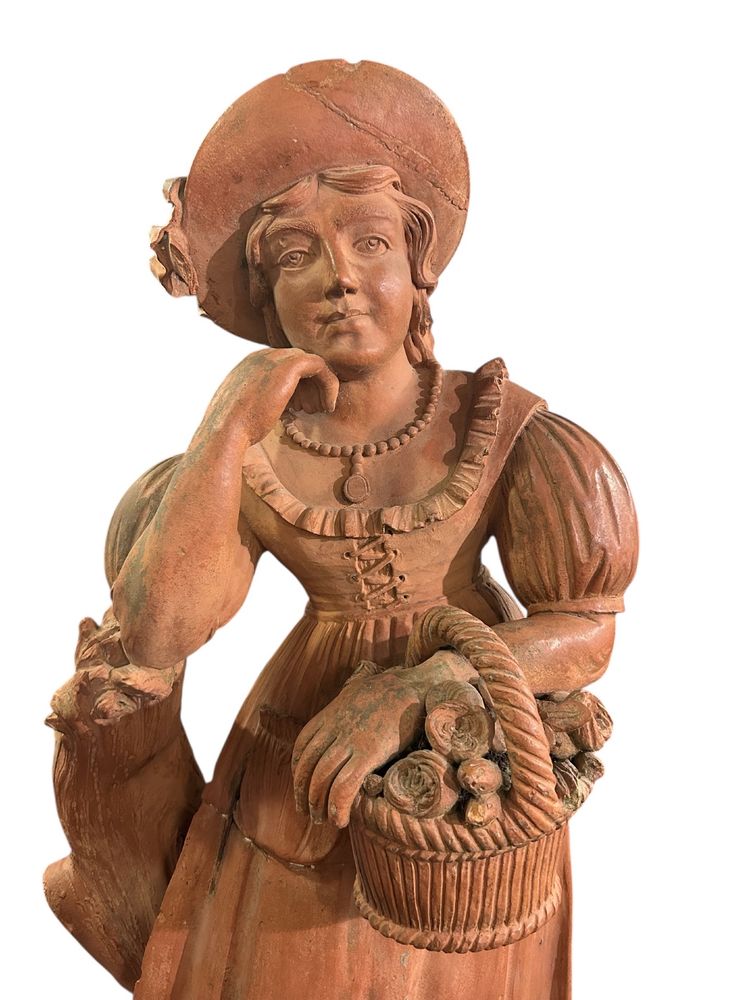 Park or garden sculpture in terracotta from the late 18th century - exterior decoration