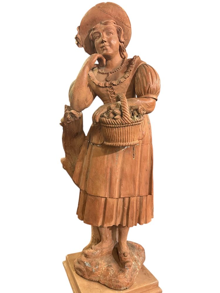 Park or garden sculpture in terracotta from the late 18th century - exterior decoration