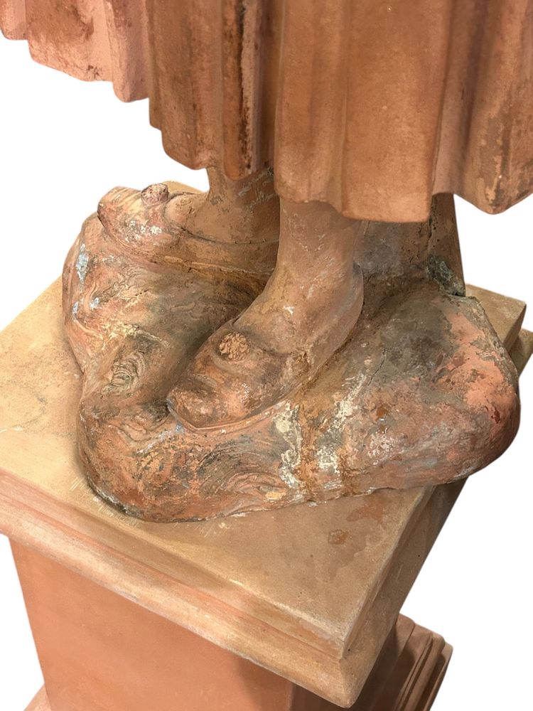 Park or garden sculpture in terracotta from the late 18th century - exterior decoration
