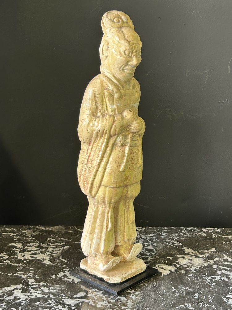 Ceramic funerary statue from China Sui period ( 581-618) - Tang dynasty N°1