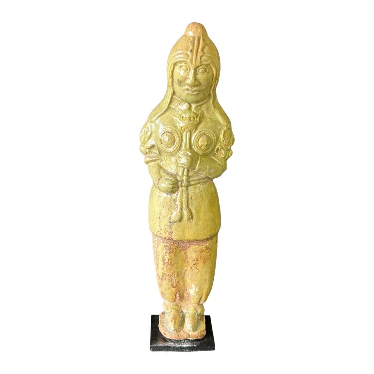 Statua funeraria in ceramica dalla Cina periodo Sui (581-618) - dinastia Tang n. 2