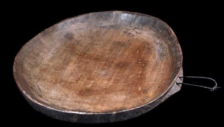 Piatto di legno, arte tribale, arte oceaniana, Papua Nuova Guinea, Oceania, Pacifico, 44 x 41 cm