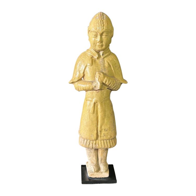Sculpture statue funéraire en céramique de la Chine époque Sui ( 581-618) -dynastie Tang n°3